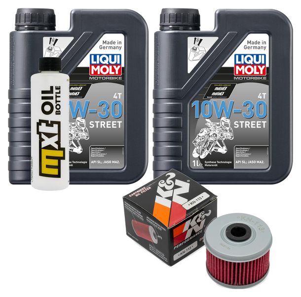 Inspektionspaket 2L 10W-30 + Ölfilter für Honda XL V Varadero 125 ccm Bj. 2012 - 2014