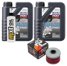 Inspektionspaket 2L 10W-30 + Ölfilter für Honda XL V Varadero 125 ccm Bj. 2012 - 2014