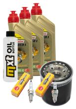Paquete de inspección 3L 10W-40 + filtro de aceite + 2 bujías para Honda XRV Africa Twin 750 ccm Año 2000