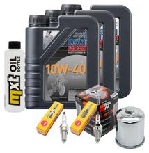 Pacchetto di ispezione 3L 10W-40 + filtro olio + 2x candela per Honda XRV Africa Twin 750 ccm Anno 2003