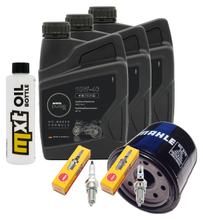 Kit d'inspection 3L 10W-40 + filtre à huile + 2 bougies pour Honda XRV Africa Twin 750 ccm Année 2003