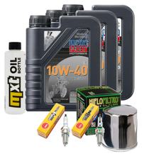Inspection package 3L 10W-40 + oil filter + 2x spark plug for Honda XRV Africa Twin 750 ccm Year 2001 - 2002