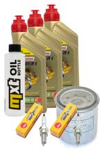 Inspektionspaket 3L 10W-40 + Ölfilter + 2x Zündkerze für Honda XRV Africa Twin 750 ccm Bj. 2001 - 2002