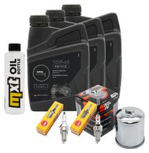 Inspection package 3L 10W-40 + oil filter + 2x spark plug for Honda XRV Africa Twin 750 ccm Year 2001 - 2002