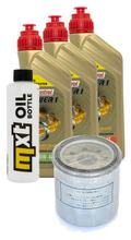 Inspectiepakket 3L 10W-40 + oliefilter + 2x bougie voor Honda XRV Africa Twin 750 ccm Bj. 2001 - 2002