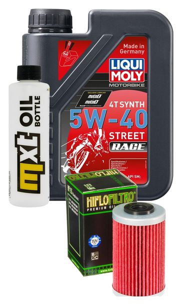 Inspektionspaket 1L 5W-40 + Ölfilter für Husaberg FE 450 ccm Bj. 2003