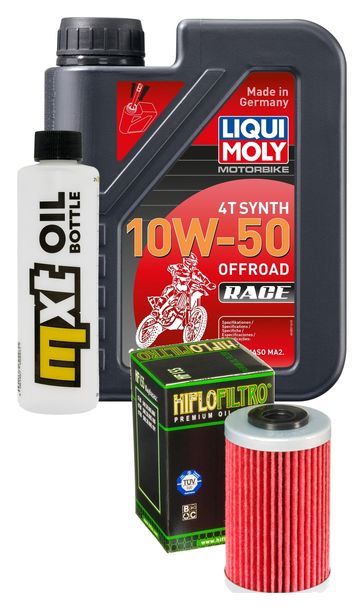 Paquet d'inspection 1L 10W-50+filtre à huile pour Husaberg FE 450 ccm Année 2004 - 2008