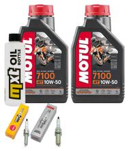 Pacote de Inspeção 2L 10W-50 + Filtro de Óleo + 2x Vela de Ignição para Husqvarna Supermoto 701 ccm Ano. 2015