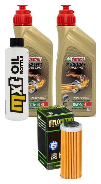 2L 10W-50 Inspection Package+oil filter for Husqvarna FE, KTM EXC-F SX-F Freeride 250 - 505 ccm Year 2008 - 2017