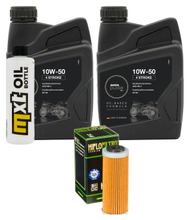 Inspektionspaket 2L 10W-50 + Ölfilter für Husqvarna FE, KTM EXC-F SX-F Freeride 250 - 505 ccm Bj. 2008 - 2017