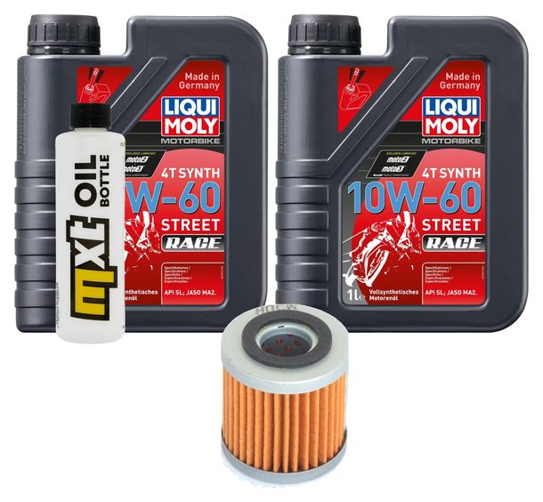Pacchetto di ispezione 2L 10W-60 + filtro olio per Husqvarna SM R 510 ccm Anno 2007