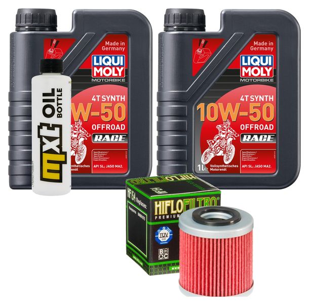 Inspektionspaket 2L 10W-50 + Ölfilter für Husqvarna SM R TC 450 / 510 ccm Bj. 2005 - 2007
