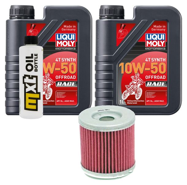 Inspektionspaket 2L 10W-50 + Ölfilter für Husqvarna SM R TC 450 / 510 ccm Bj. 2005 - 2007