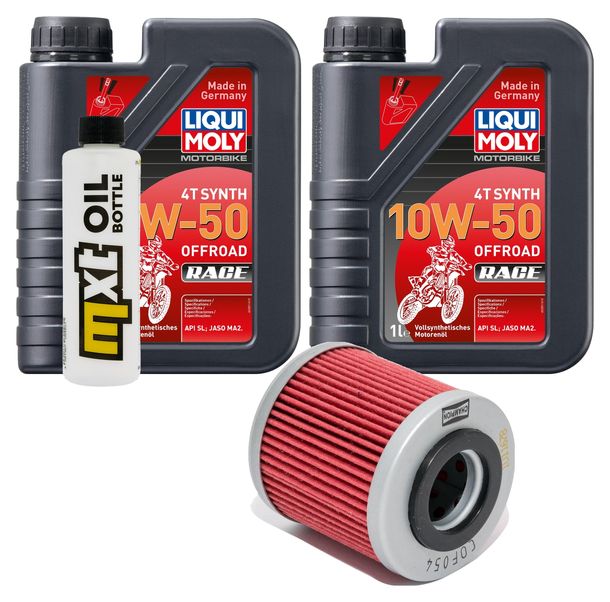 Inspektionspaket 2L 10W-50 + Ölfilter für Husqvarna SM R TC 450 / 510 ccm Bj. 2005 - 2007