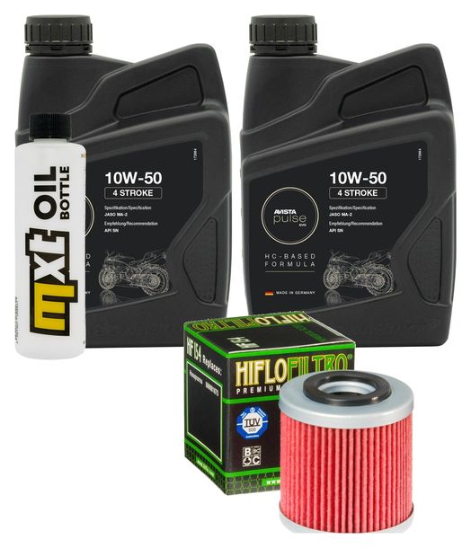 Inspektionspaket 2L 10W-50 + Ölfilter für Husqvarna SM R TC 450 / 510 ccm Bj. 2005 - 2007