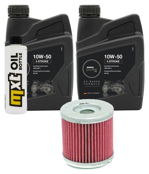 Inspektionspaket 2L 10W-50 + Ölfilter für Husqvarna SM R TC 450 / 510 ccm Bj. 2005 - 2007