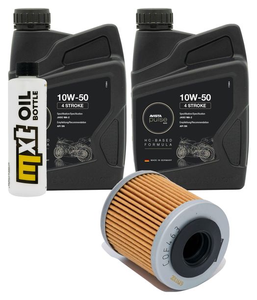 Inspektionspaket 2L 10W-50 + Ölfilter für Husqvarna SM R TC 450 / 510 ccm Bj. 2005 - 2007