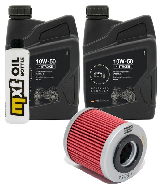 Inspektionspaket 2L 10W-50 + Ölfilter für Husqvarna SM R TC 450 / 510 ccm Bj. 2005 - 2007