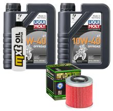 Pacote de Inspeção 2L 10W-40 + Filtro de Óleo para Husqvarna TC TE 610 ccm Ano. 1998 - 1999