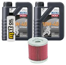 Pacote de Inspeção 2L 10W-40 + Filtro de Óleo para Husqvarna TC TE 610 ccm Ano. 1998 - 1999