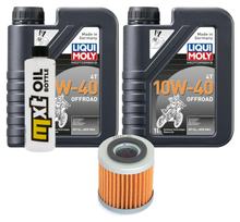 Inspekční balíček 2L 10W-40 + olejový filtr pro Husqvarna TC TE 610 ccm r.v. 1998 - 1999