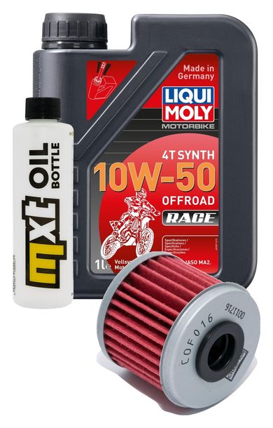 Paquet d'inspection 1L 10W-50+filtre à huile pour Husqvarna TC TE 250 ccm Année 2010