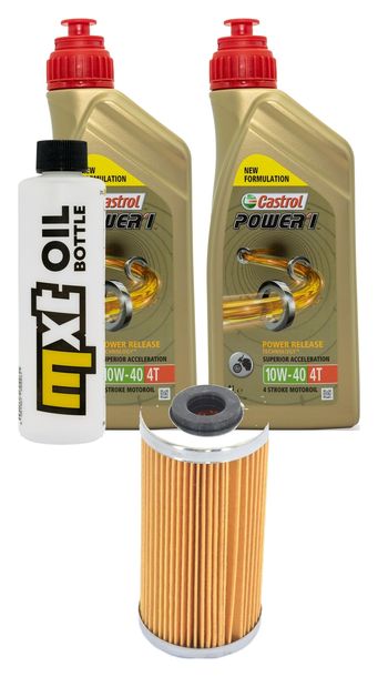 Pacchetto di ispezione 2L 10W-40+filtro olio per Husqvarna TE 449 ccm Anno 2014
