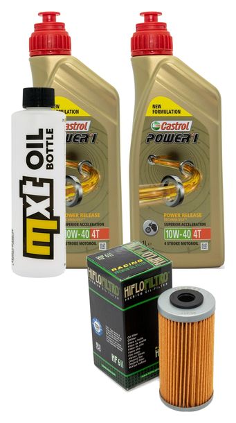 Inspektionspaket 2L 10W-40 + Ölfilter für Husqvarna TE 449 ccm Bj. 2011 - 2012
