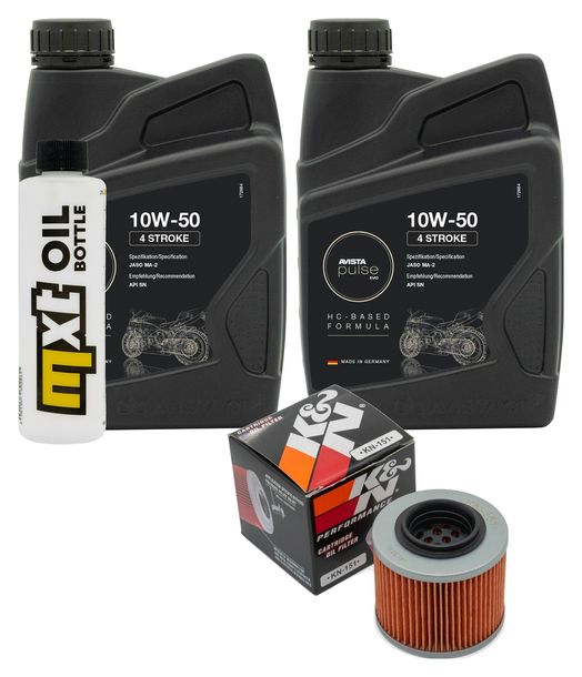 Inspektionspaket 2L 10W-50 + Ölfilter für Husqvarna TR Terra 650 ccm Bj. 2013 - 2015