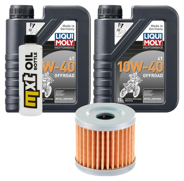 Paquete de inspección 2L 10W-40 y filtro de aceite para Hyosung GT i Naked 250 ccm Año 2003