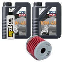 Pacchetto di ispezione 2L 10W-40+filtro olio per Hyosung GT i Naked 250 ccm Anno 2003