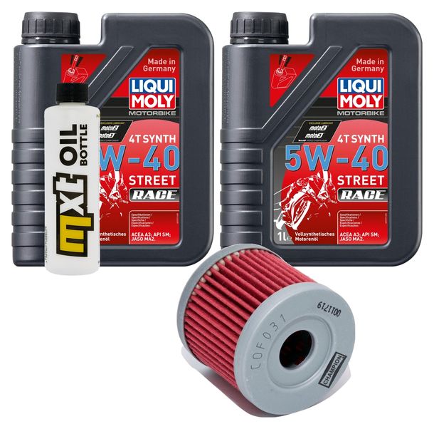 Inspektionspaket 2L 5W-40 + Ölfilter für Hyosung GT i Naked 250 ccm Bj. 2009