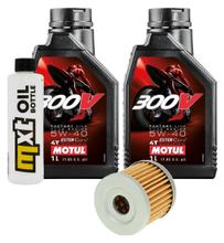 Paquete de inspección 2L 5W-40 + filtro de aceite para Hyosung GT i Naked GV Aguila Classic 250 ccm Año 2009 - 2011