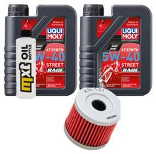Paquete de inspección 2L 5W-40 + filtro de aceite para Hyosung GT i Naked GV Aguila Classic 250 ccm Año 2009 - 2011