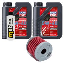 Paquete de inspección 2L 5W-40 + filtro de aceite para Hyosung GT i Naked 250 ccm Año 2013 - 2014