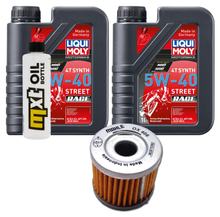Paquete de inspección 2L 5W-40 + filtro de aceite para Hyosung GT i Naked 250 ccm Año 2013 - 2014