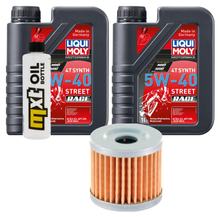 Paquete de inspección 2L 5W-40 + filtro de aceite para Hyosung GT i Naked 250 ccm Año 2013 - 2014