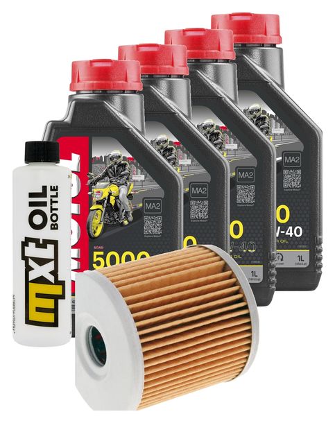 Inspektionspaket 4L 10W-40 + Ölfilter für Hyosung GT S R Comet 650 ccm Bj. 2004