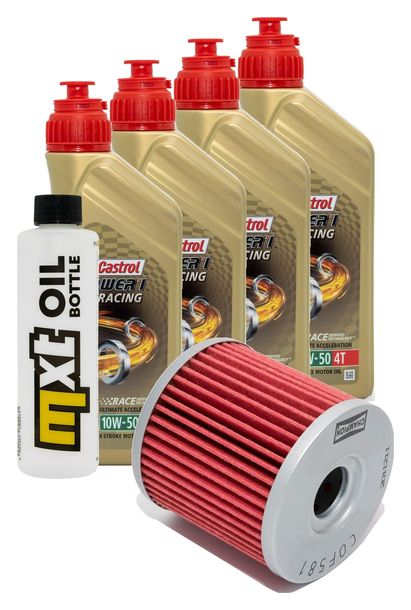 Inspektionspaket 4L 10W-50 + Ölfilter für Hyosung GT S R Comet 650 ccm Bj. 2008