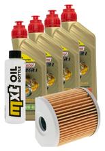 Paquete de inspección 4L 10W-40 + filtro de aceite para Hyosung GT S R Comet GV i Pro 650 ccm Año 2005 - 2009