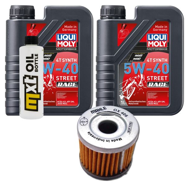 Pacchetto di ispezione 2L 5W-40 + filtro olio per Hyosung GV Aguila Classic 250 ccm Anno 2010