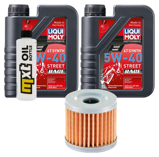 Inspektionspaket 2L 5W-40 + Ölfilter für Hyosung GV Aguila Classic 250 ccm Bj. 2010
