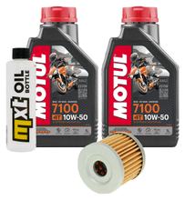 Paquet d'inspection 2L 10W-50+filtre à huile pour Hyosung XRX Offraod GV Aguila Classic 125 / 250 ccm Année 2000 - 2008