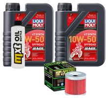 Paquete de inspección 2L 10W-50+filtro de aceite para Hyosung XRX Offraod GV Aguila Classic 125 / 250 ccm Año 2000 - 2008