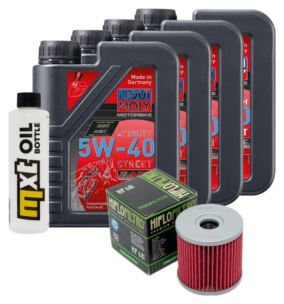 Inspektionspaket 4L 5W-40 + Ölfilter für Hyosung ST i 700 ccm Bj. 2010 - 2012