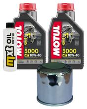Inspektionspaket 2L 10W-40 + Ölfilter + 2x Zündkerze für Kawasaki ER-6 N F 650 ccm Bj. 2012 - 2013
