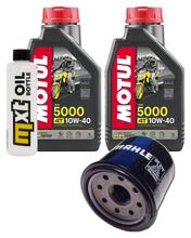 Kit d'inspection 2L 10W-40 + filtre à huile + 2 bougies pour Kawasaki ER-6 N F 650 ccm Année 2012 - 2013
