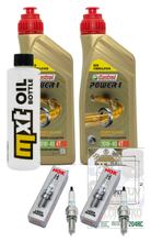 Inspection package 2L 10W-40 + oil filter + 2x spark plug for Kawasaki ER-6 N F 650 ccm Year 2012 - 2013
