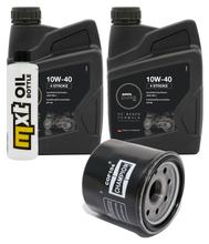 Paquete de inspección 2L 10W-40 + filtro de aceite + 2 bujías para Kawasaki ER-6 N F 650 ccm Año 2005
