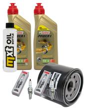 Inspectiepakket 2L 10W-40 + Oliefilter + 2x Bougie voor Kawasaki ER-6 N F 650 ccm Bj. 2005